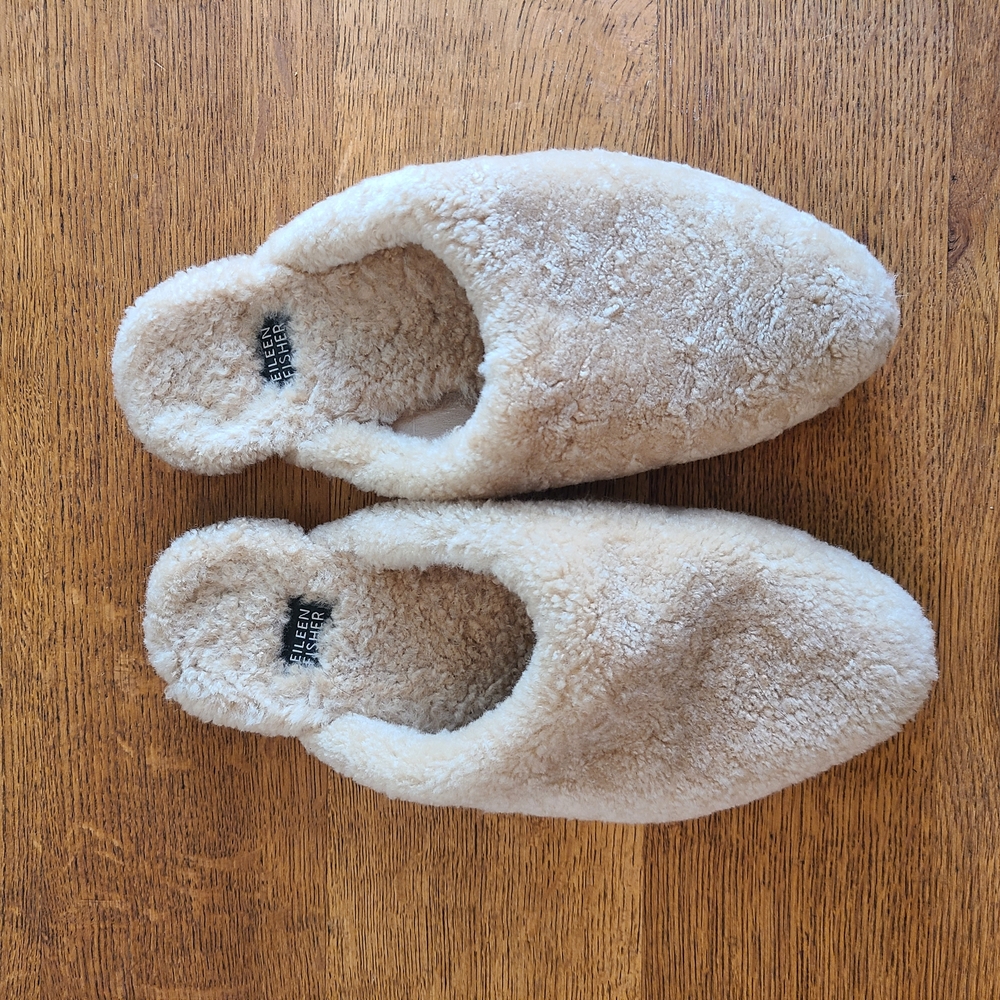 Eileen Fisher Shearling Mules